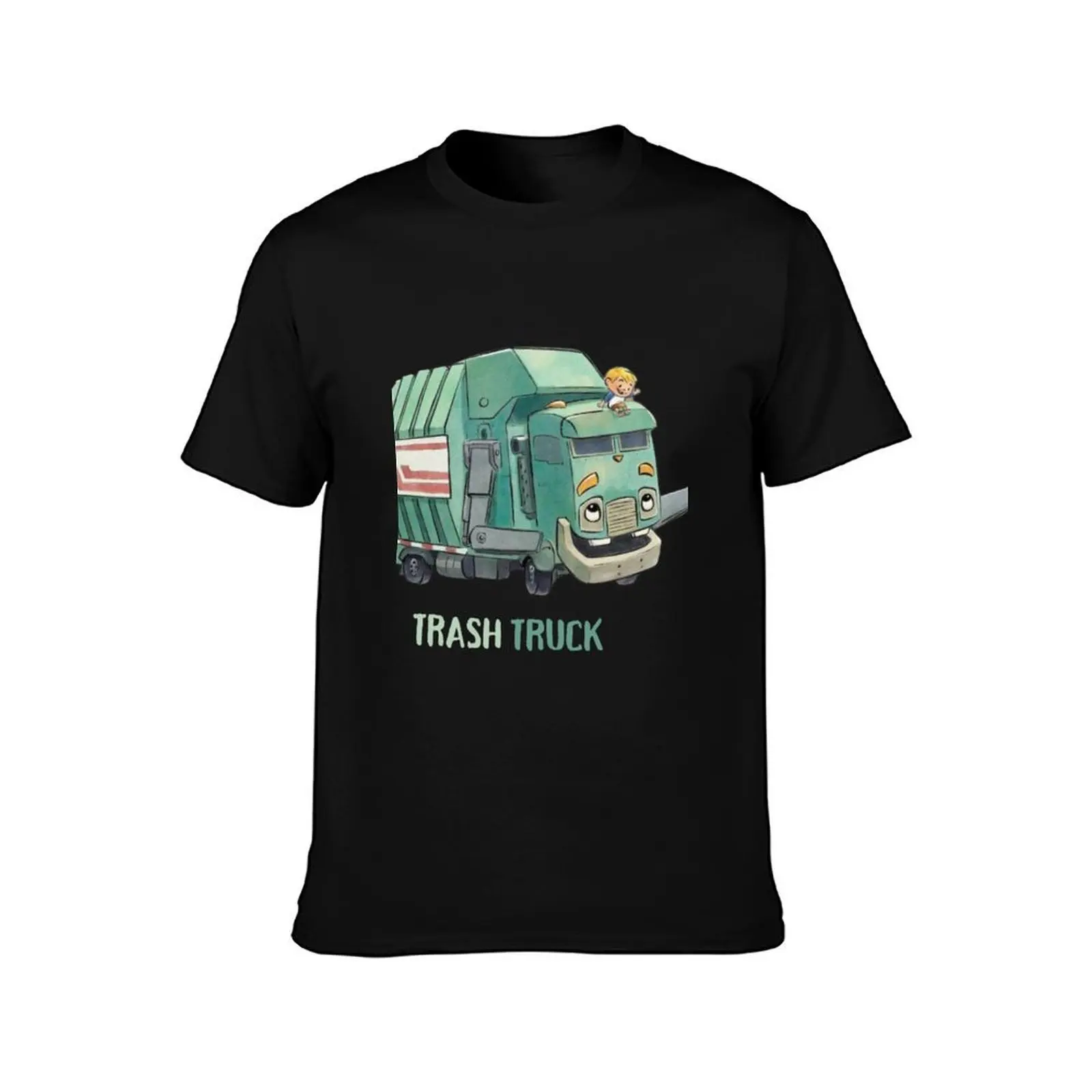 Hank and Trash Truck Adventures Garbage Truck Kids Cartoon T-Shirt, Summer Casual Cotton Tee, Oversized Streetwear Tops