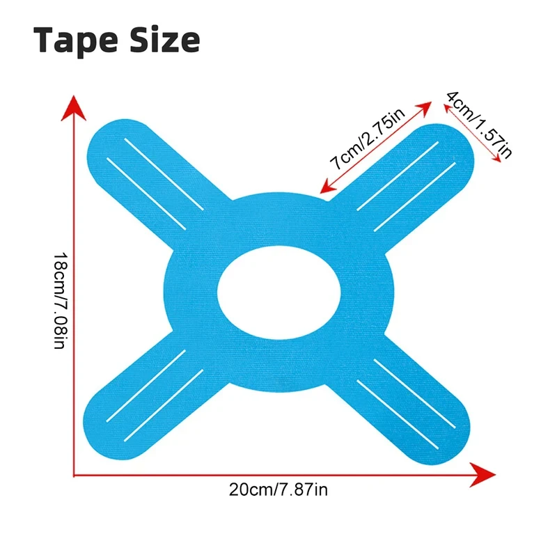 5-pack Skin Tone Knee Tapes, Kinesiology Tape | Pre-cut Design for Physical Taping of the Knee Joint, Sports Tape.
