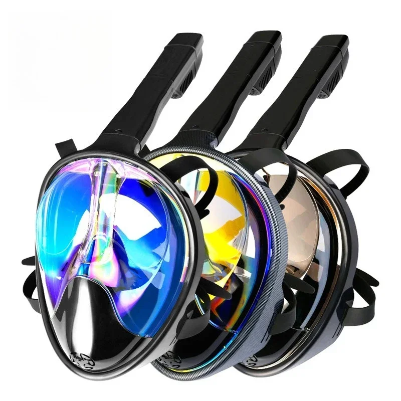 

Outdoor Anti-fog Diving Mask Full Dry Snorkel Liquid Silicone Snorkeling Magic Mask