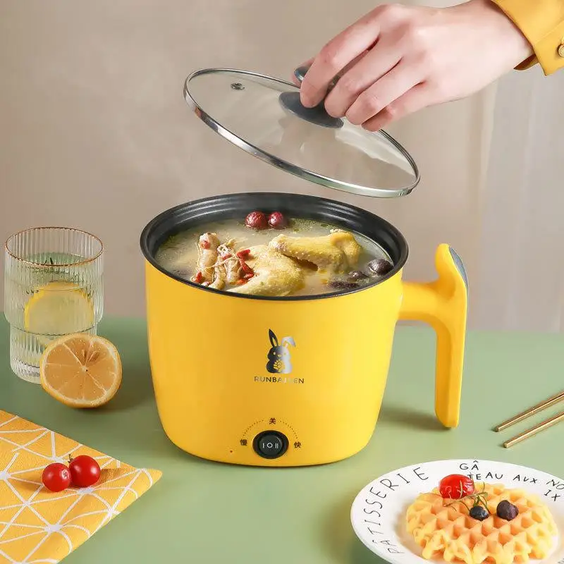 Multifunctional Heating Instant Noodles Bowl with Lid for Dormitory Student Home Use Screw Powder Convenient Soup Bowl