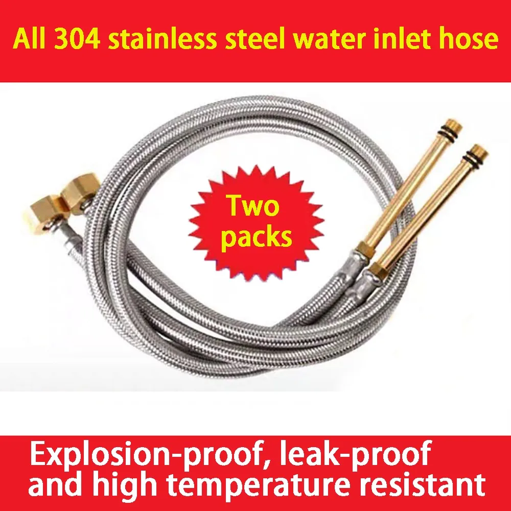 صنبور أنبوب مدخل المياه المقاوم للانفجار حوض الخضار حوض أنابيب المياه الساخنة والباردة الملحقات 304 الفولاذ المقاوم للصدأ مضفر po #2