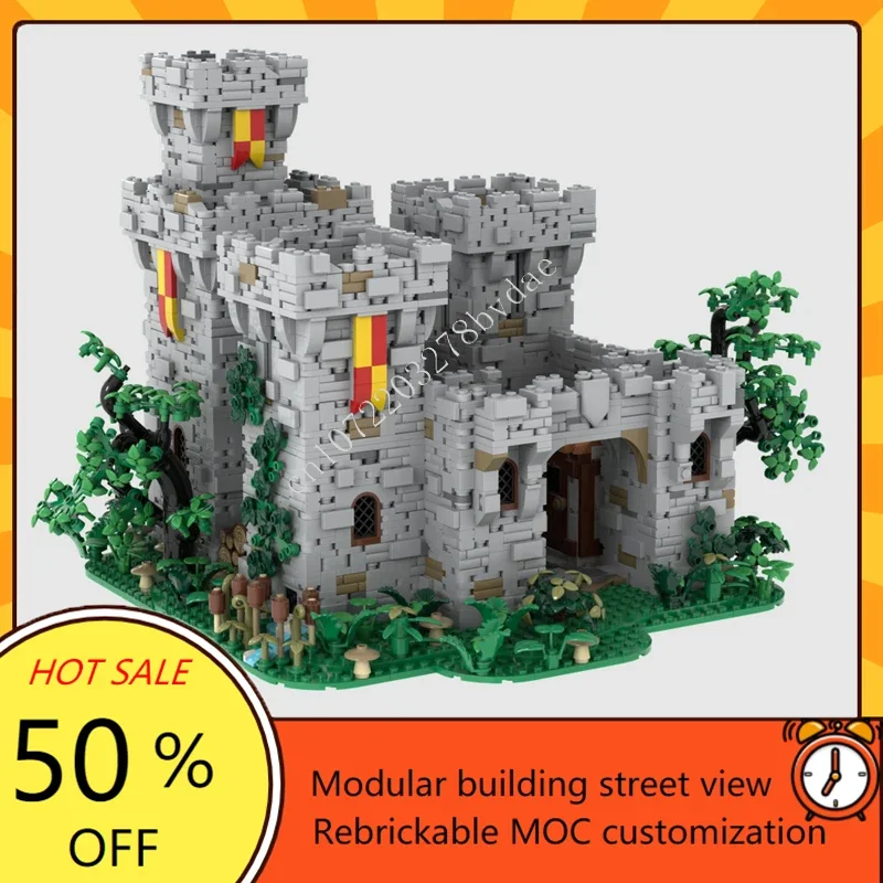 4817PCS MOC Medieval Castle Custom Puzzle Model Medieval Castle Technical DIY Assembly Education Set Toy Child Holiday Xmas Gift