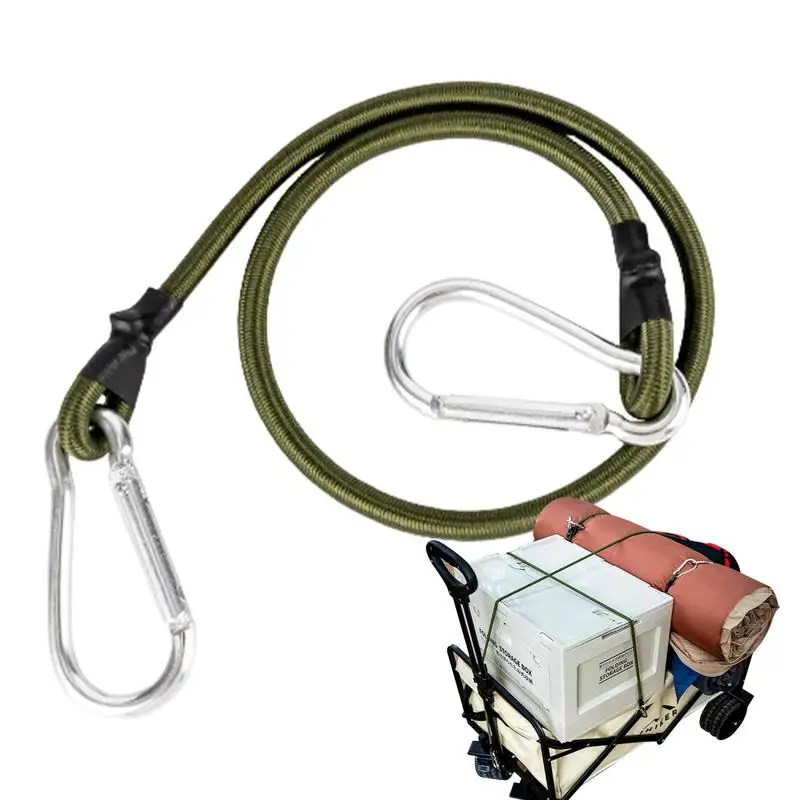 7MM 5 Types Bungee Cords with Silver Hooks Stretch Elastic Ropes Lightweight for Bikes Car Luggage Packing Roof Rack Strap