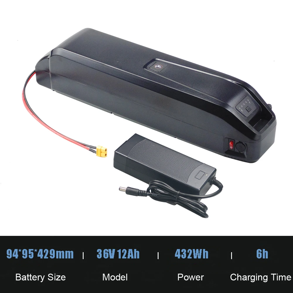 Verwijderbare elektrische fietsbatterij 36V 10,4Ah lithium-ionbatterij voor ESKUTE M100 elektrische fiets