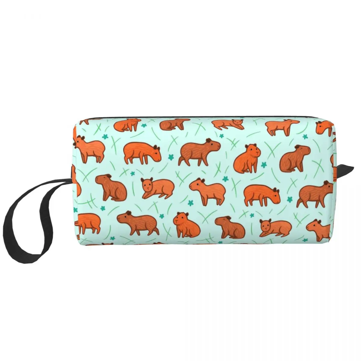 

Capybara Pattern Cute Animal Makeup Bag Large Cosmetic Bag Men Women Toiletry Bag Storage Pouch Bag