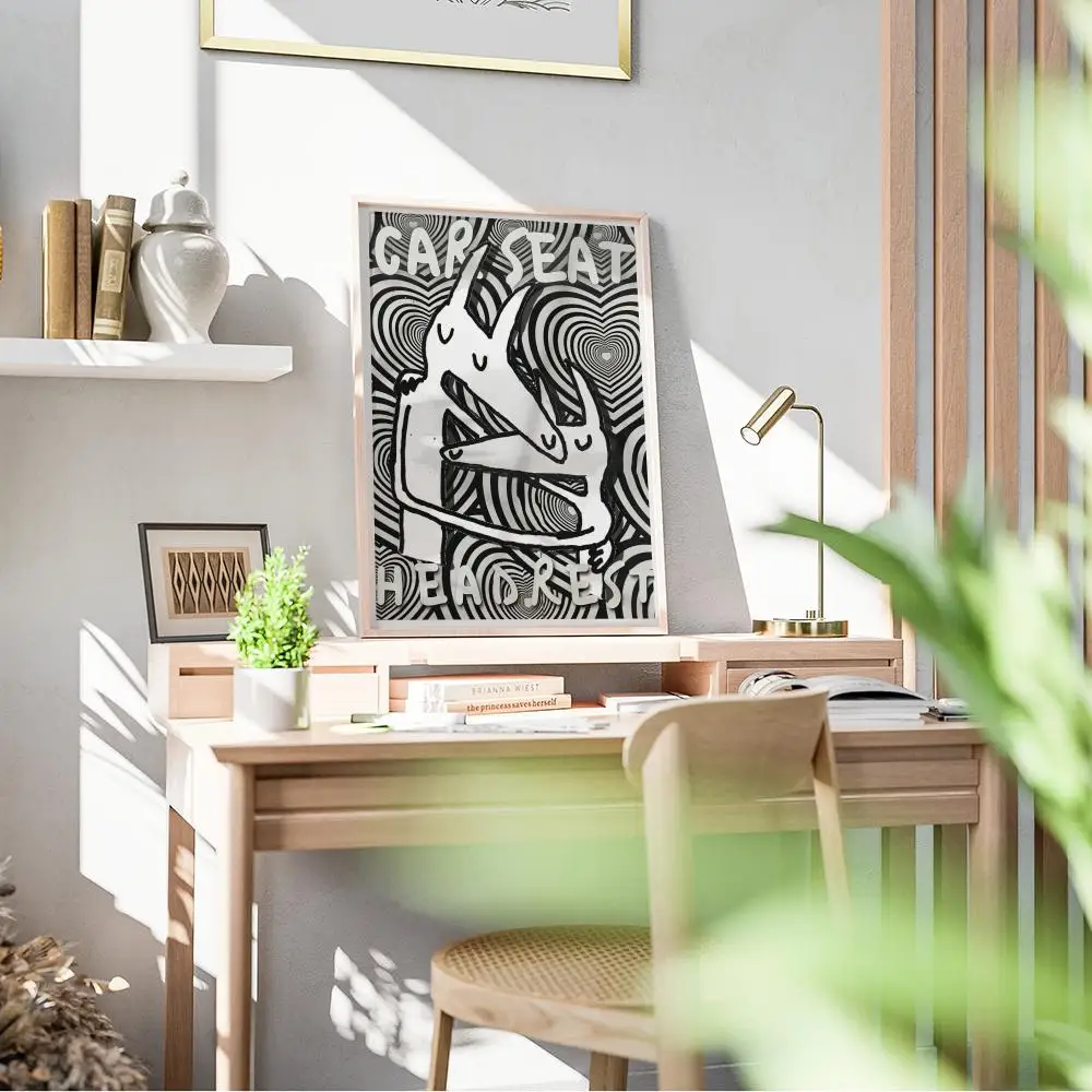 Band C-Car Seat H-Headrest Poster Art HD Canvas Advanced Aesthetic Printing Paper Wall Art For Living Room Home Decor