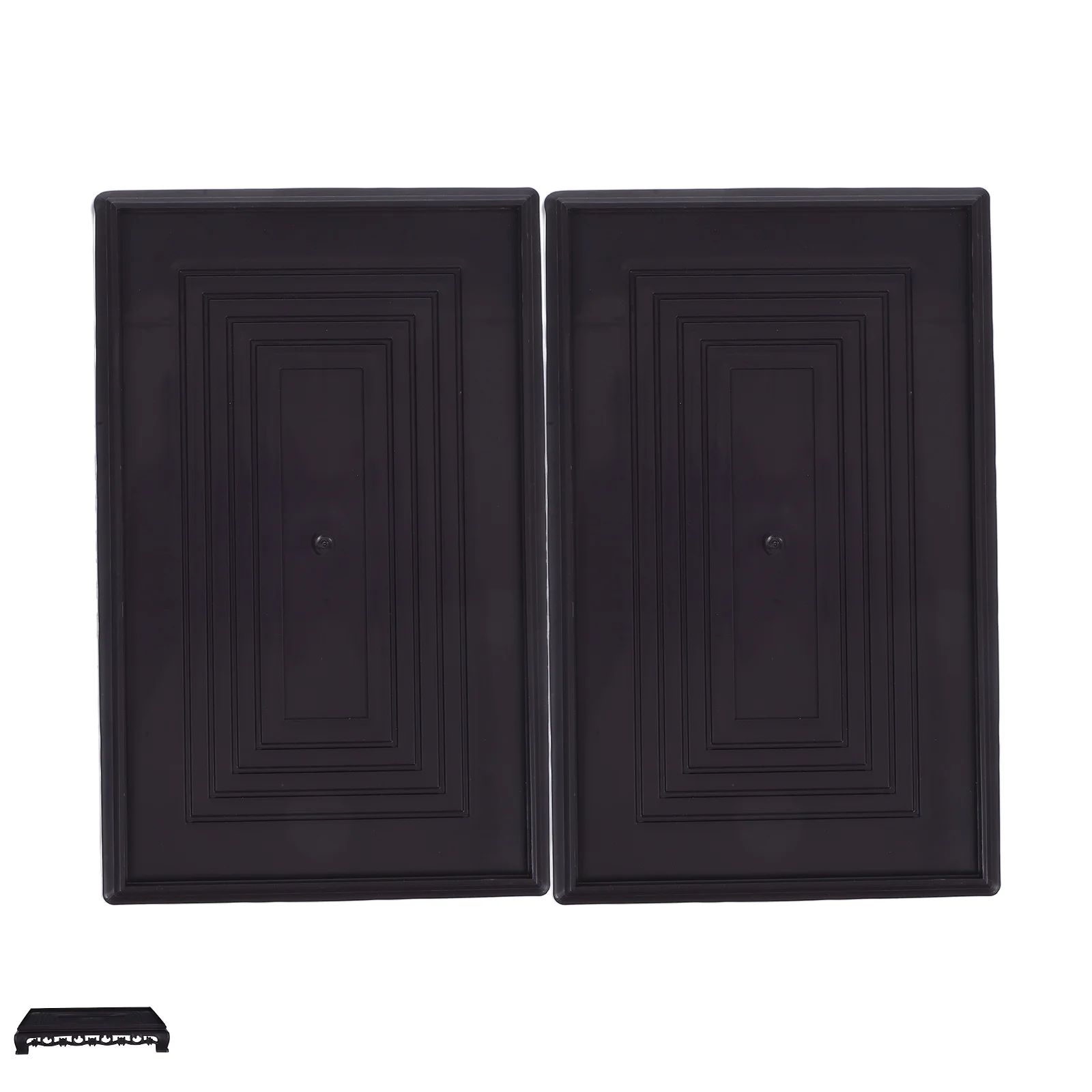 

2 Pcs Indoor Plant Stand Rectangular Base Pots Planter Shelf Bracket Rectangle Garden Riser Display