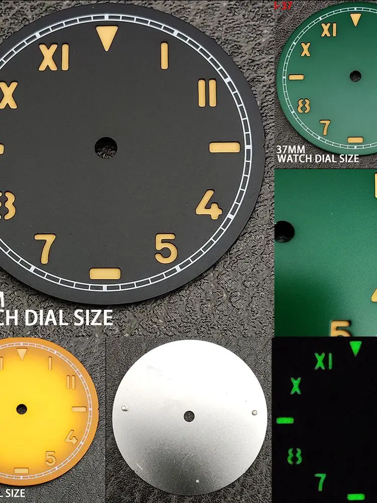 37MM pokrętło nadaje się do ręcznego ruchu ST3600 ETA6497/6498 świecąca twarz sportowa wodoodporna — zdjęcie 2