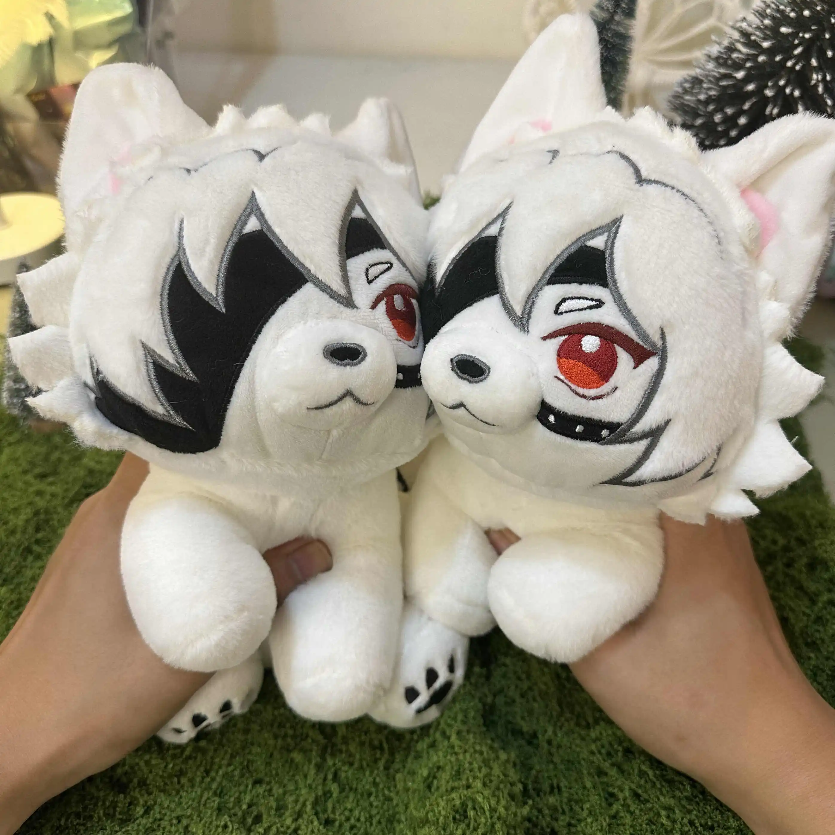 Game Von Lycaon Zenless Zone Zero Cosplay Cute Wolf Plush Doll Soft Throw Pillow Toys 20cm Anime Fluffy Puppet Mascot Gift