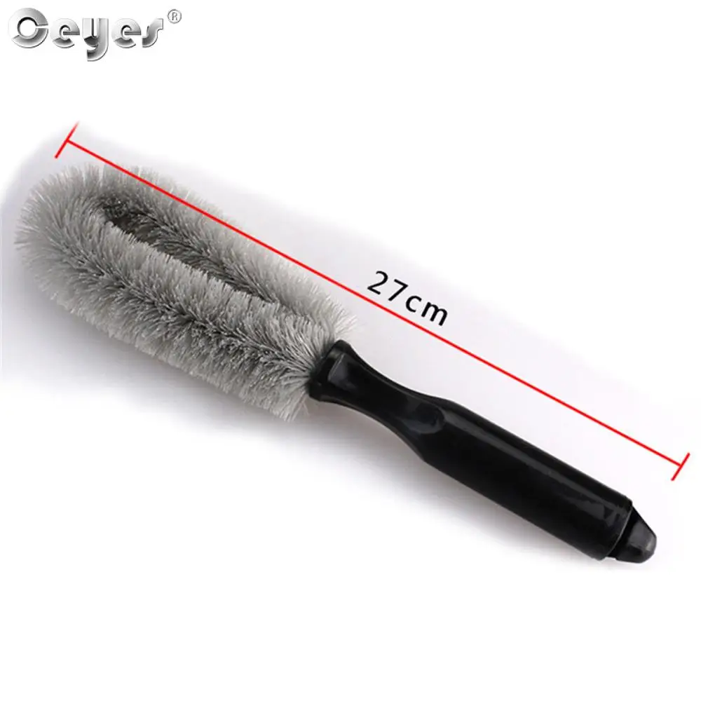 Ceyes Car Wheel Brush Tire Cleaning Brushes Tools Car Rim Scrubber Cleaner Duster Handle Motorcycle Truck Wheels Detailing Brush