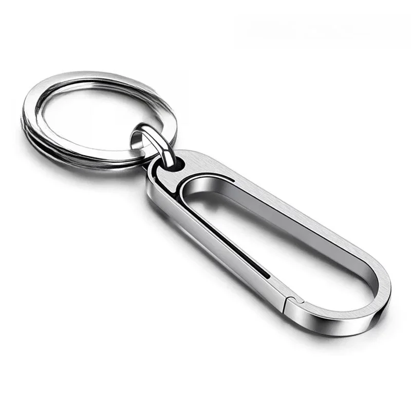 

Titanium keychain, creative waist hanging car key chain male, simple key storage pendant