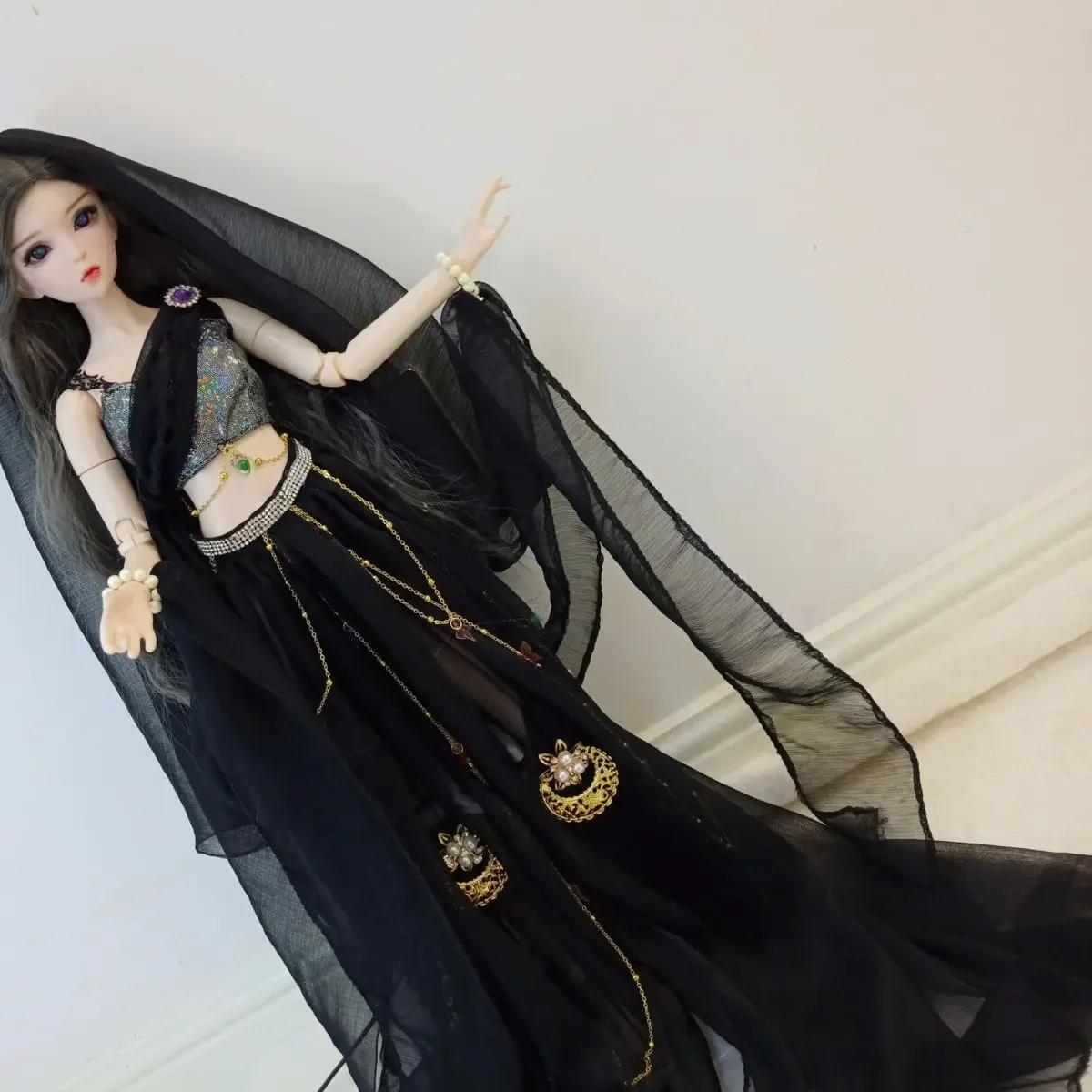 30/45/60cm Doll's Clothes for 1/6 1/4 1/3 Bjd Doll Changing Fairy Dress Hanfu Gilr Toys Dress Up Gift Doll Accessories,no Doll