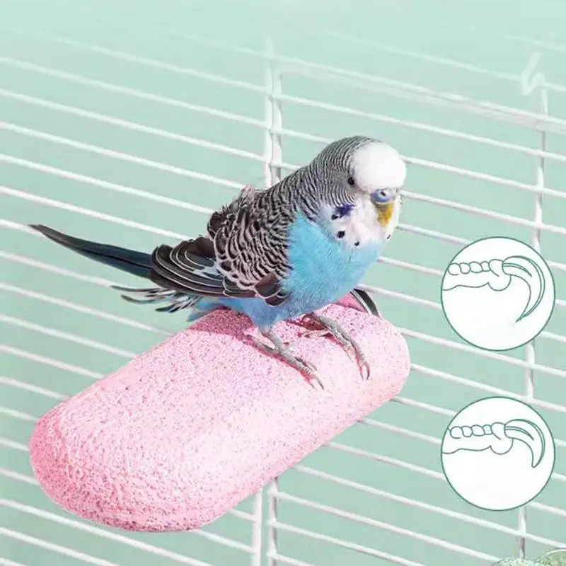 Perakeet Perches لقفص الآيس كريم الراتنج الطيور جثم حامل ممارسة اللعب 3X الدائمة مضغ الببغاء اللعب باو طحن عصا الحيوانات الأليفة