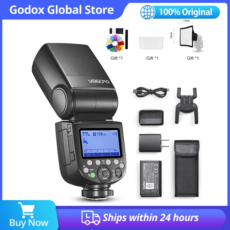 Godox V860III V860III-C V860III-N V860III-S Speedlite Camera Flash TTL HSS Flash for Canon Sony Nikon Fuji Olympus Pentax Camera