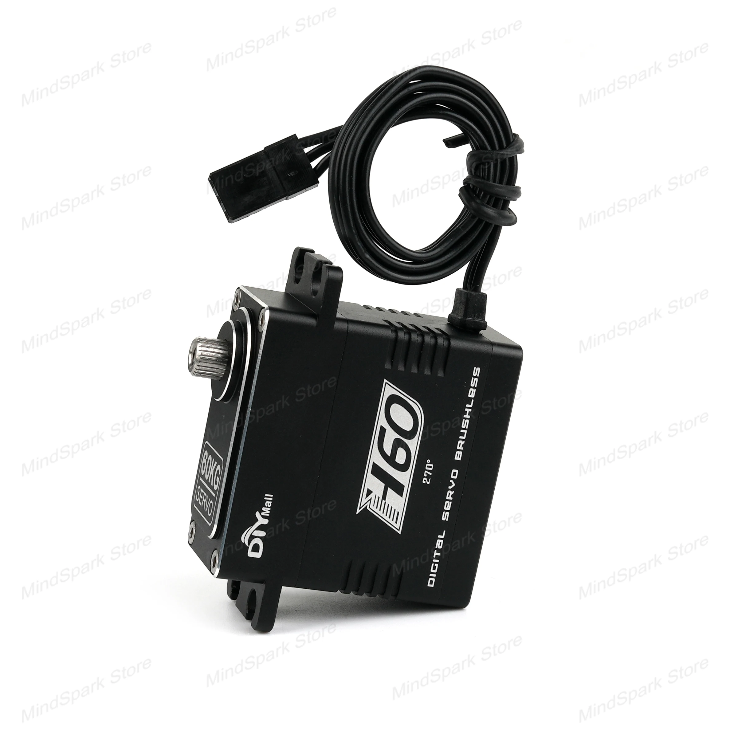 Motore brushless con ingranaggio in acciaio servo digitale da 60 kg 4.8 V-8.4 V Coppia elevata da 180 gradi impermeabile per auto RC fai da te Crawler Barca aereo