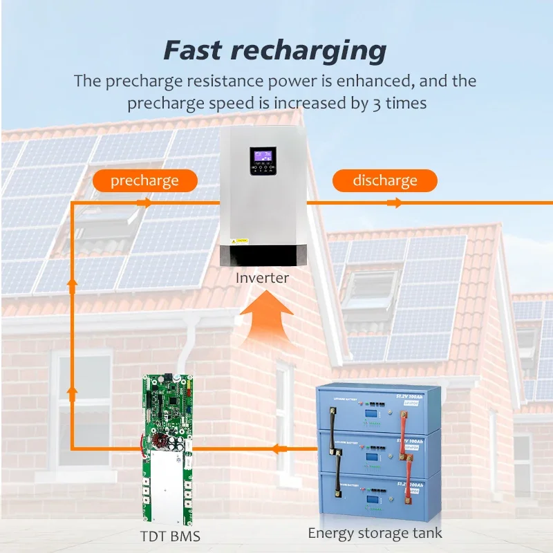 TDT 16S 200A 48V Lifepo4 lithium battery protection board LFP Cell Balance Integrated Circuits smart LCD RS485 CAN inverters BMS