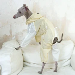 Traje impermeable UPF50+ ligero para galgo italiano, perro