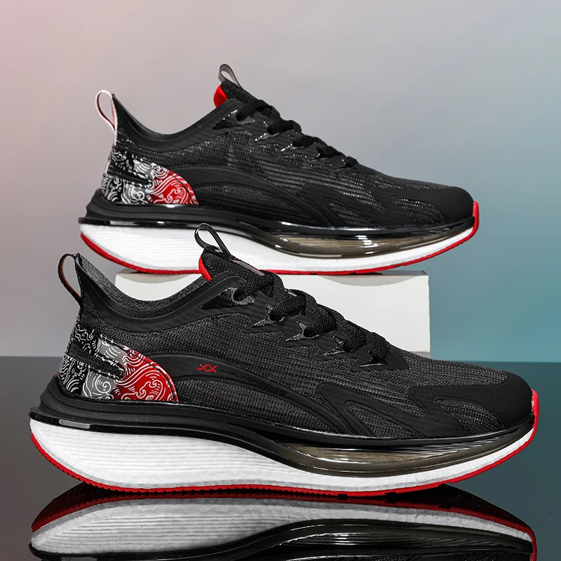 

Мужские кроссовки, дышащие кроссовки для скоростного бега, повседневная четырехсезонная уличная износостойкая удобная гоночная спортивная обувь на мягкой подошве