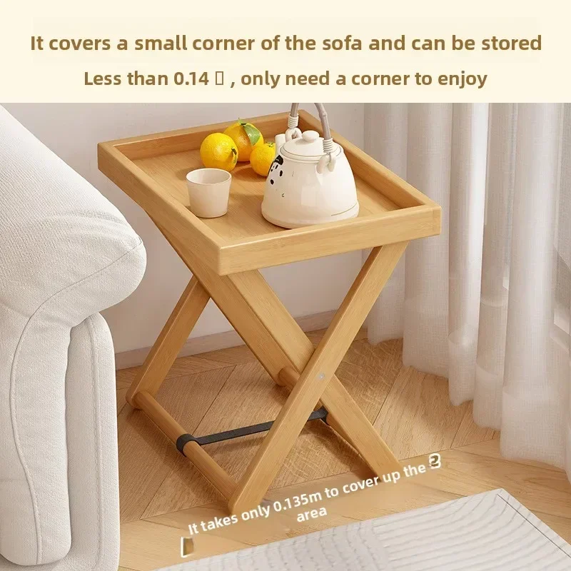 

Factory Minimalist Folding Mini Side Table, Living Room Storage Side Corner Table, Small Table