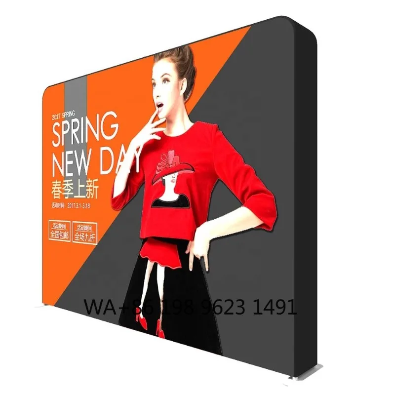 Portable Tension Fabric Backlit SEG 3D Lightbox Led Light Box Trade Show Exhibition Advertising Backdrop Display Stand view 6