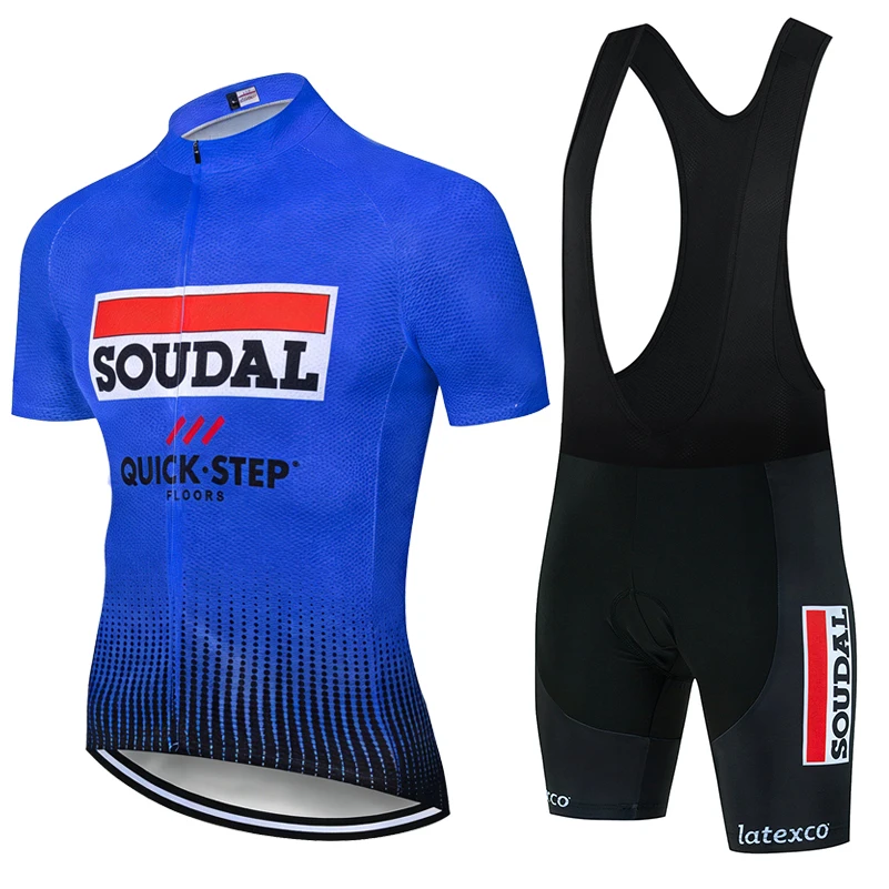 

2026 SOUDAL Quick Step New Men Summer Cycling Clothes Suit Breathable Quick Drying 19D Cushion Cycling Pants Cycling Equipment