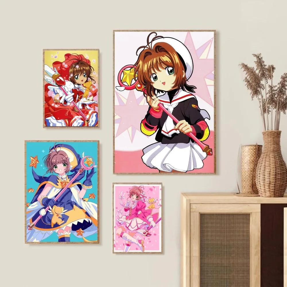 Cartoon Cardcaptor Sakura Poster Home Decorative Painting Bedroom Bedside Wall Sticker Living Room Cafe Mural High Quality Print