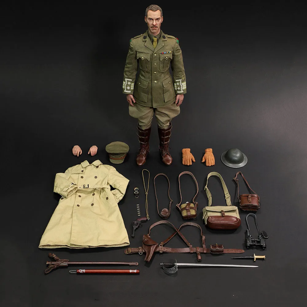 In Stock B11012 1/6 Scale Collectible WWI British Colonel Male Solider Full Set Action Figure Model for Fans Gifts