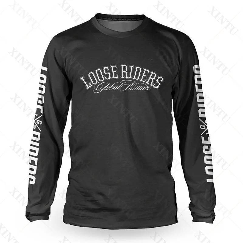 2022 Losse Rider Lange Mouw Jersey Dh Motocross Jersey Mtb Mountainbike Enduro Jersey Bmx Fietsen Ademend Snel Droog Overhemd