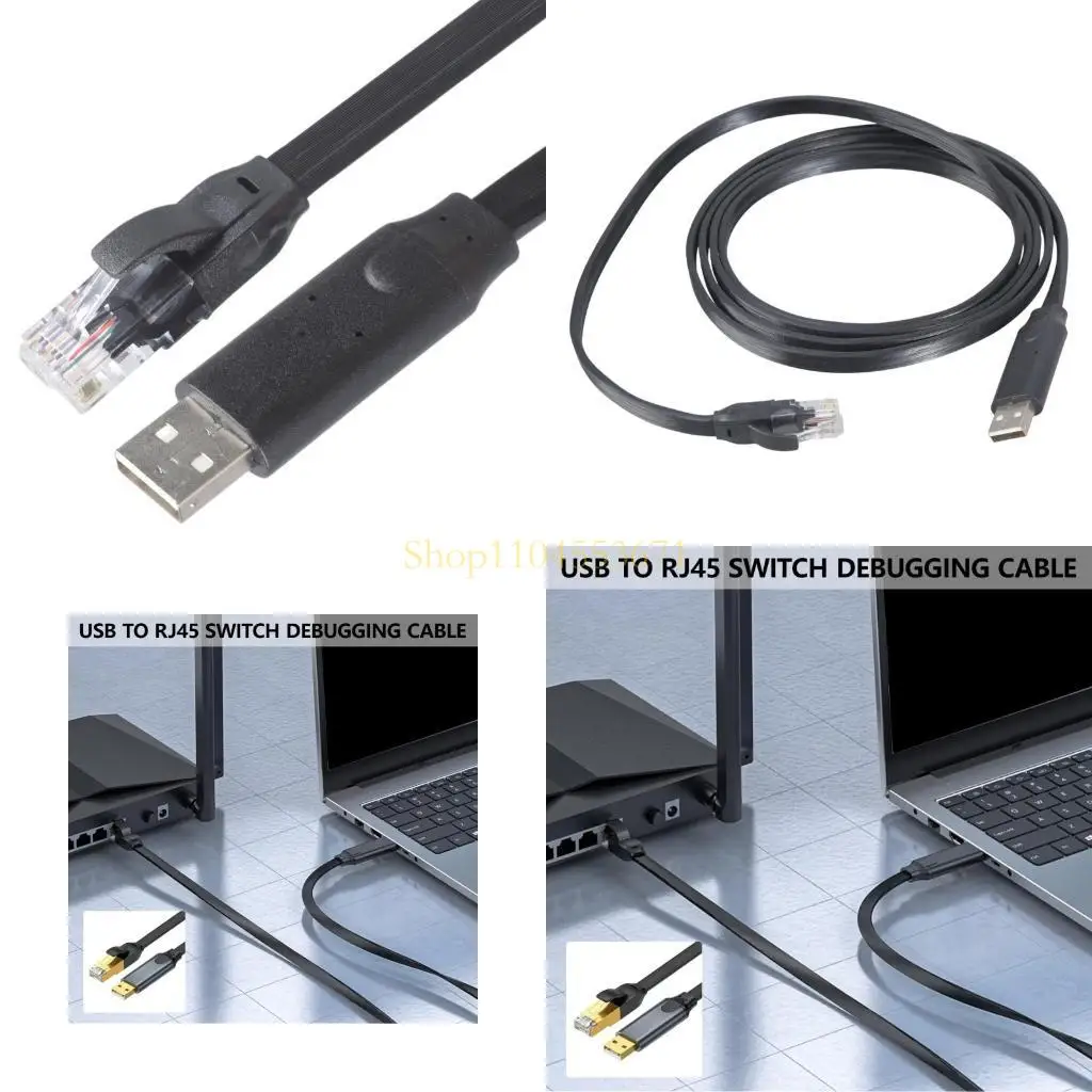 

Best Seller USB Console Cable USB to RJ45 Console Cable Ethernet Networking Adapter USB RJ45