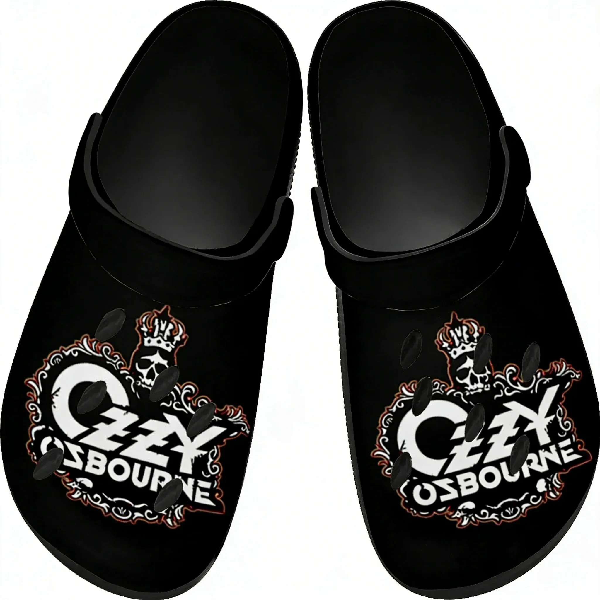 

Ozzy Osbourne Home Custom Sandals Women Teenager Fashion Water Shoe Heavy Metal Garden Breathable Beach Hole Slippers