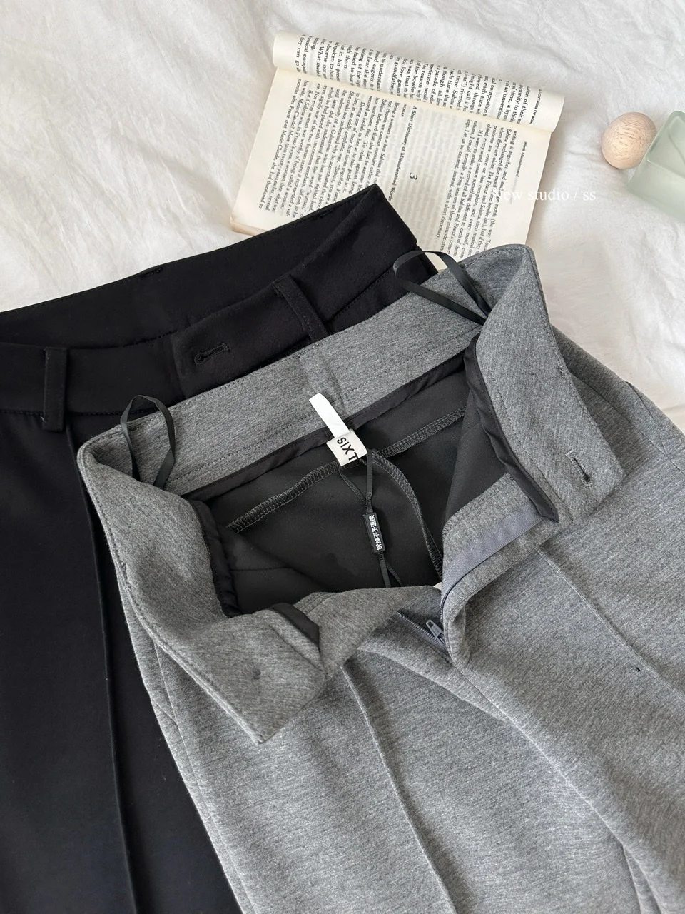 Pantalon évasé taille haute pour femmes, couleur unie, Streetwear, Slim, pleine longueur, printemps automne