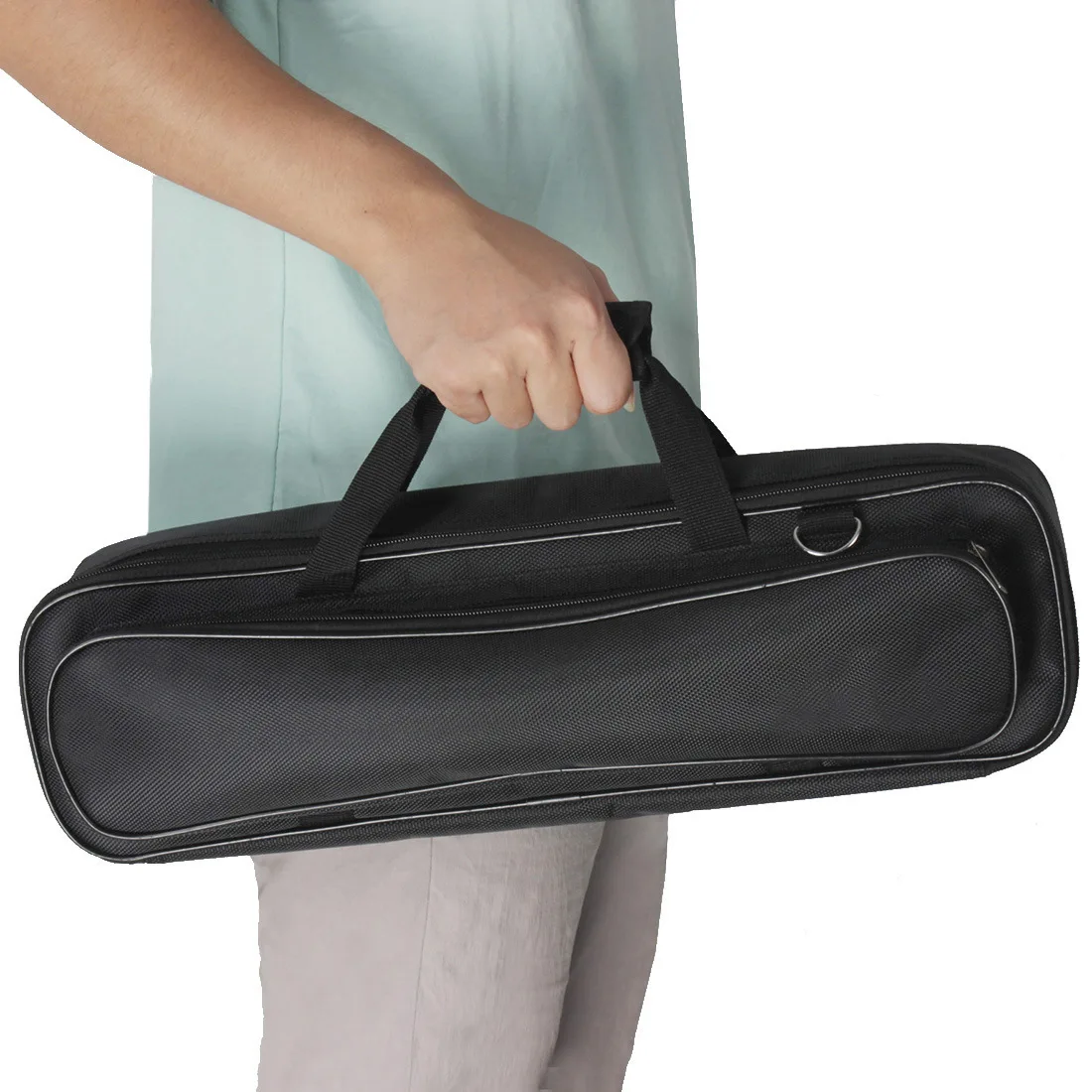 

Durable 16 17 Holes Flute Case Cover Oxford Cloth Padded Lining Shoulder Strap Handheld Storage Bag Flute Case Cover Carry Bag