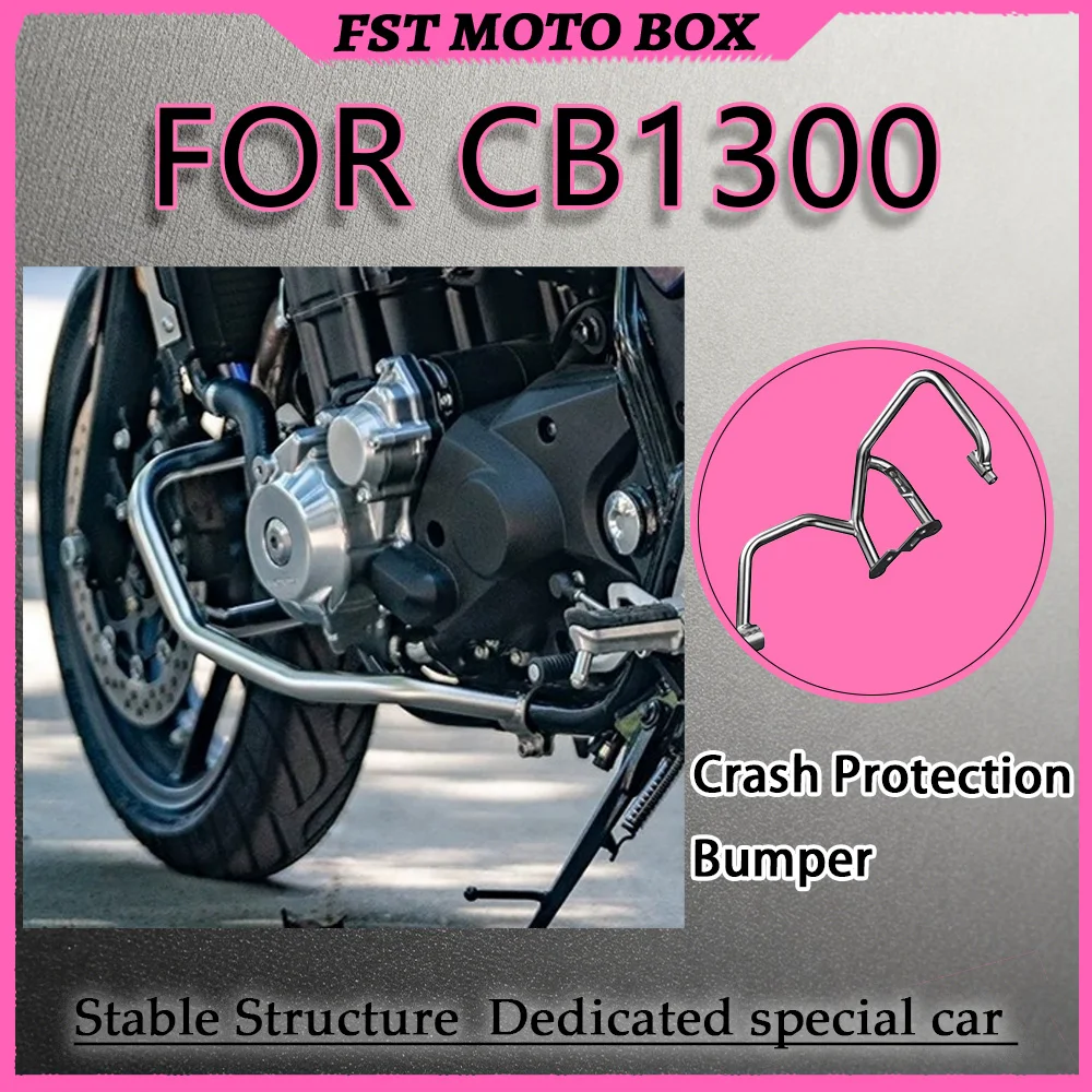 FOR CB1300 Full-Wrap Stainless Steel Crash Bar Engine Anti-Fall Bumper Thickened Seamless Steel Pipe Split Design for Enhanced