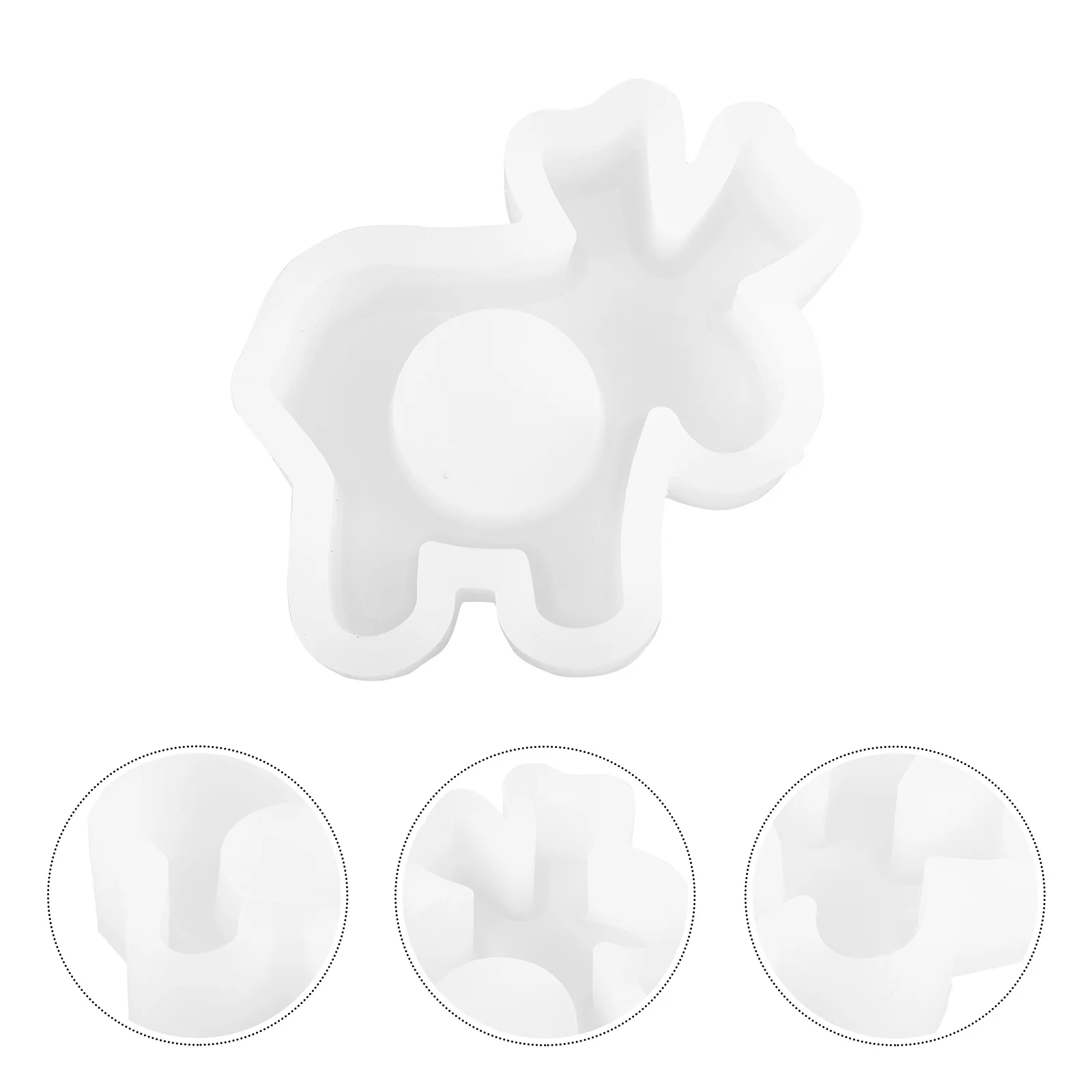 

Resistance Christmas Elk Silicone Mold Unique Holder Molds for Crafting Holder Molds