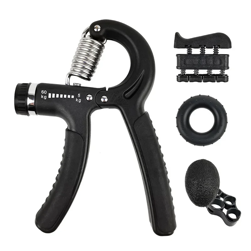 Count 7 pcs Adjustable Heavy Hand Grip Strengthener Finger Expander Arm Wrist Forearm Trainers Fitness Gripper Exercise Patient