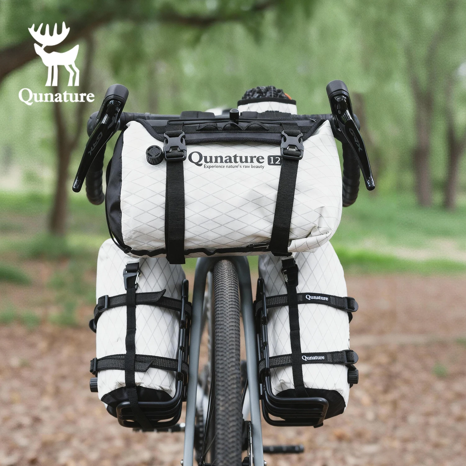 Qunature Bikepacking sac de vélo vtt vélo de route Touring étagère sac équipement de cyclisme entièrement étanche sac de rangement de cyclisme