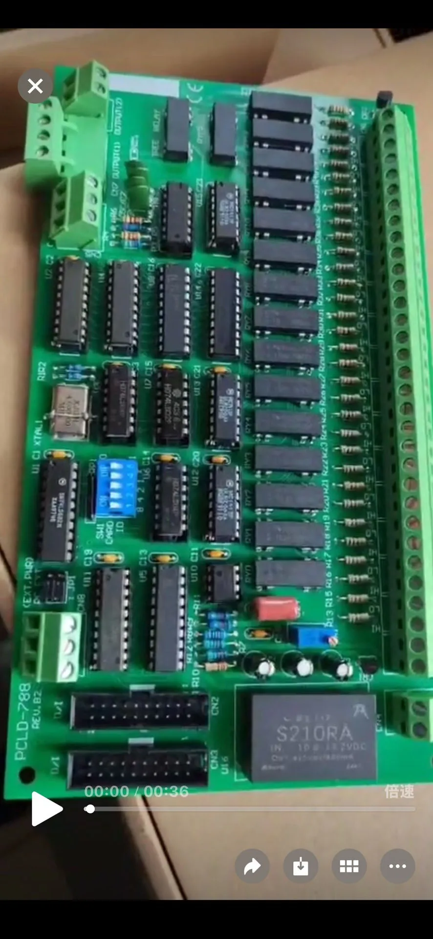 PCLD-788 REV.A1 I/O Wiring Terminal Panel PCLD-788