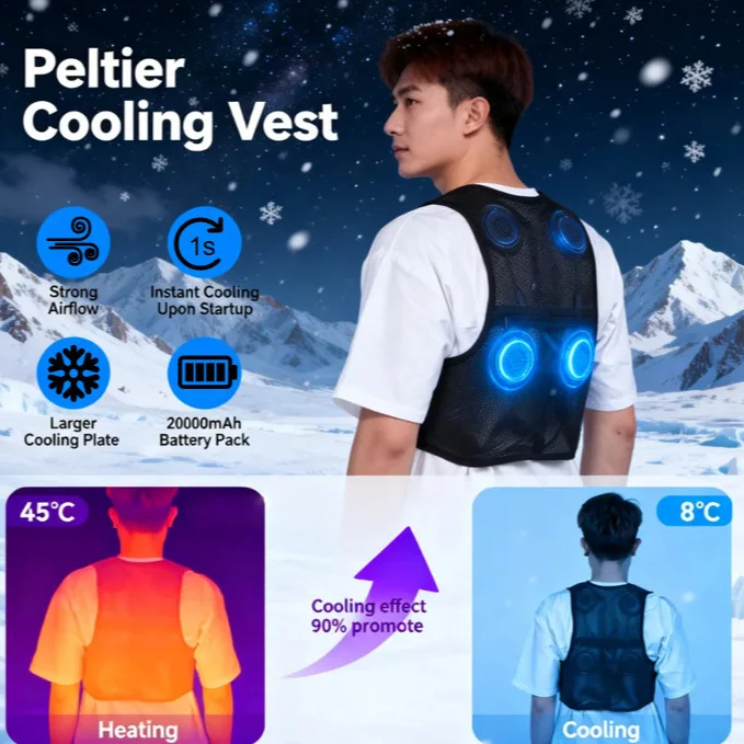 Large Module High Temperature Operation Semiconductor Intelligent Refrigeration and Heating Double Temperature Control Vest