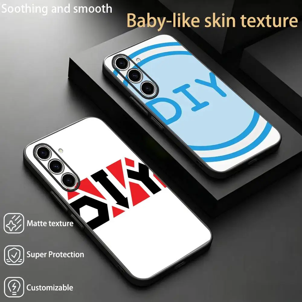 Design pattern diy custom made ins  Phone Case For Samsung Galaxy S26 S25 S24 S23 S22 S21 Plus Ultra Fold A Soft Black