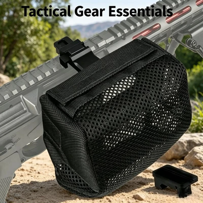 

Upgraded Tactical Quick Release Shell Catcher Mesh Detachable Heat Resistant Cartridge Recycling Bullet Holders