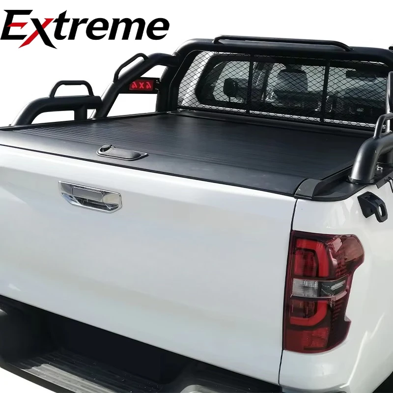 3-Speed Manual Aluminum Tonneau Cover - Lockable Dustproof Roll-Up for Changan Kaicheng F70 Hunter & Landtrack Pickup
