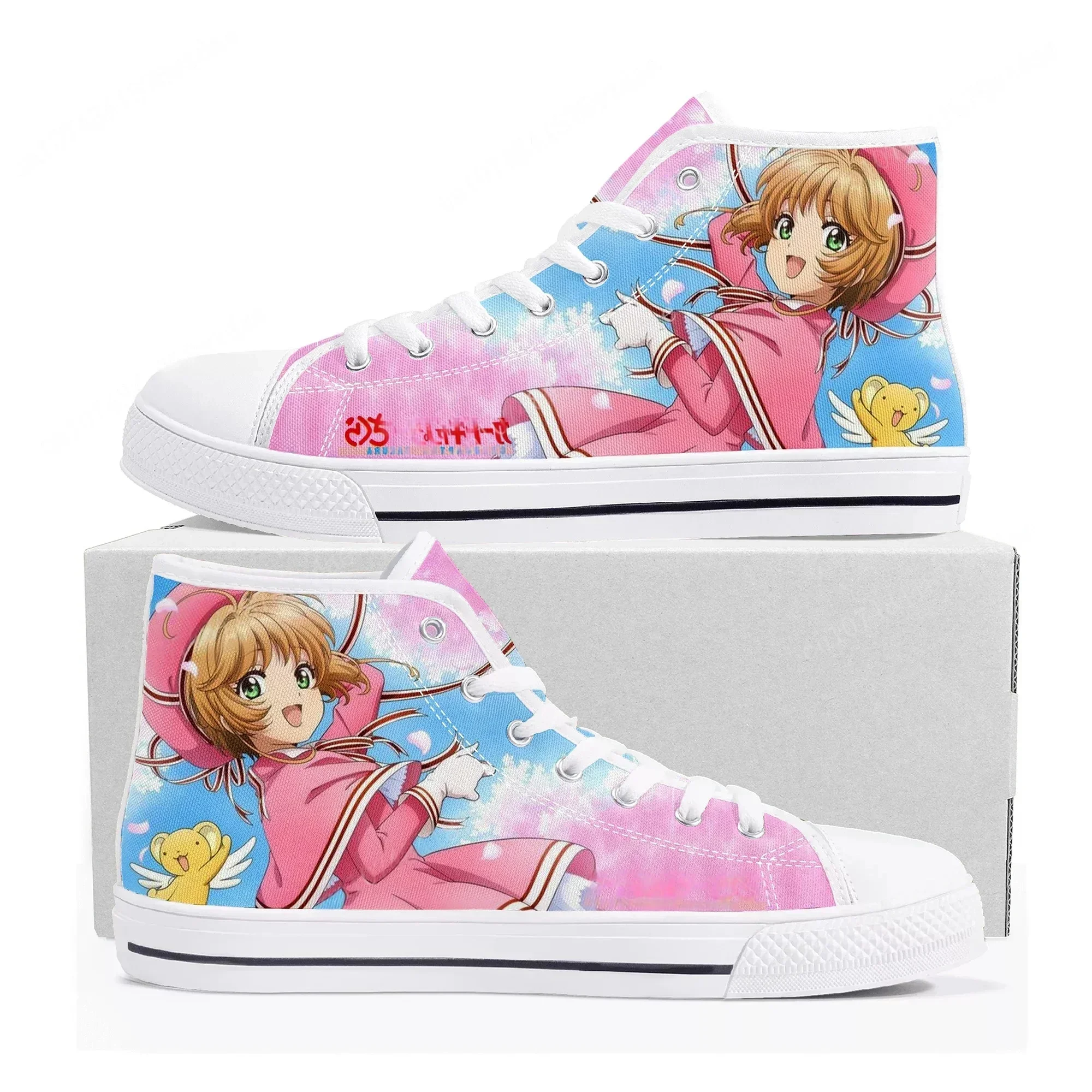 Cardcaptor Sakura High Top Sneakers Mens Womens High Quality Canvas Sneaker Comics Manga Couple Customized Shoes
