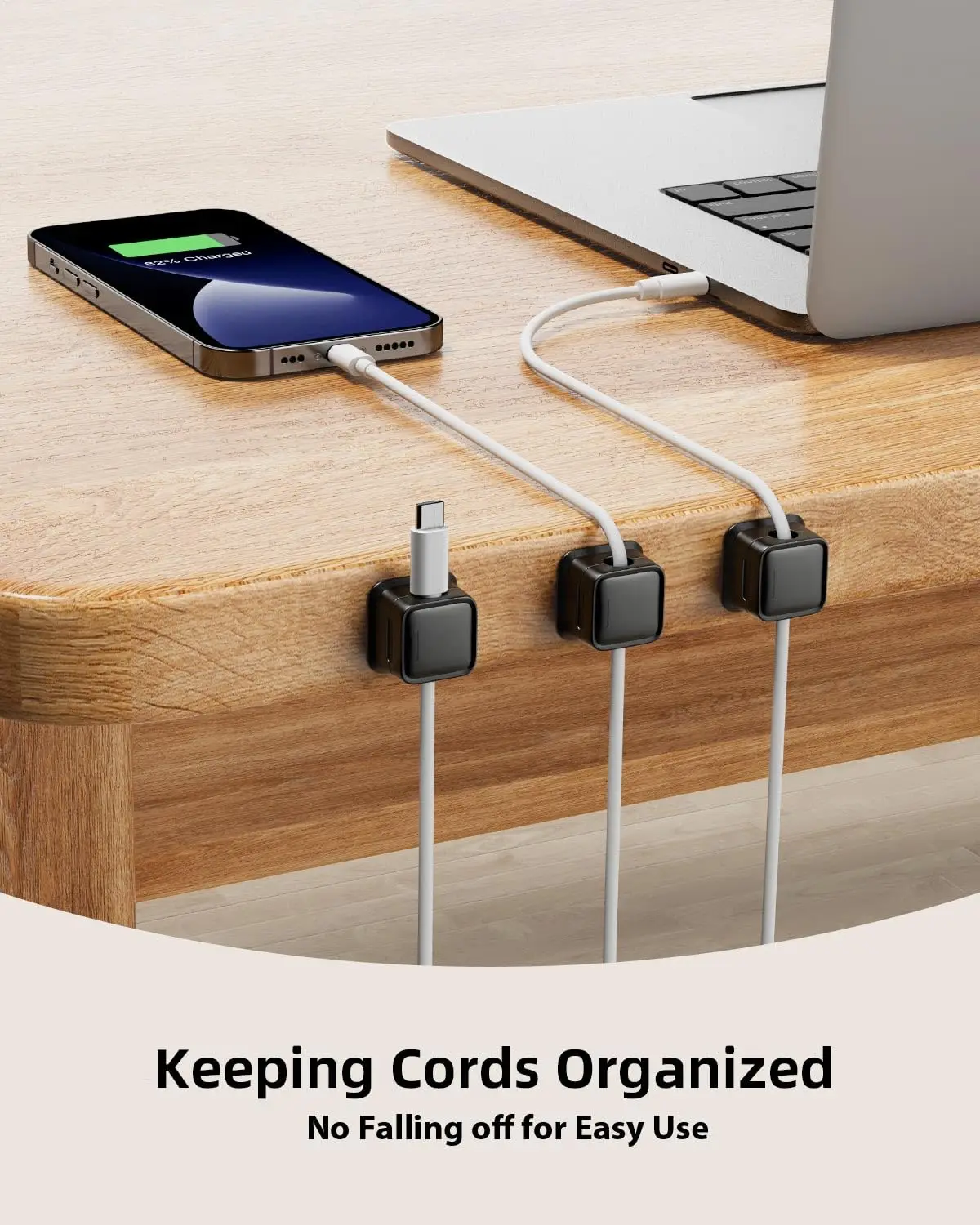Cord Organizer Holder Costop Strong Adhesive Desk Cable Management Magnetic Easy Open,Organize Phone Charging Cords Wire Holder