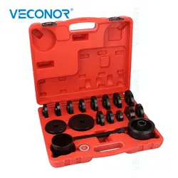 23Pcs FWD Front Wheel Drive Bearing Press Tool Set Wheel Bearing Adapters Puller Press Replacement Installer Removal Tool Kit