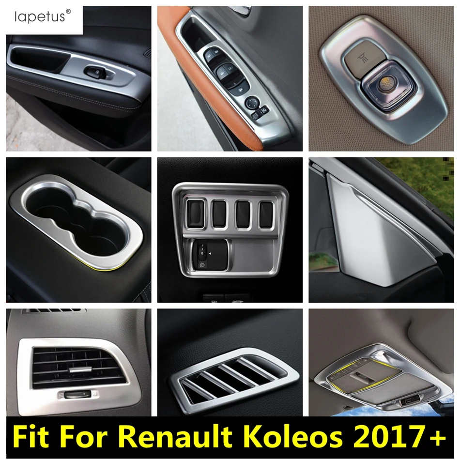 

Pillar A Frame Window Lift Head Light Water Cup Reading Lamp Cover Trim For Renault Koleos 2017-2022 Matte Accessories Interior