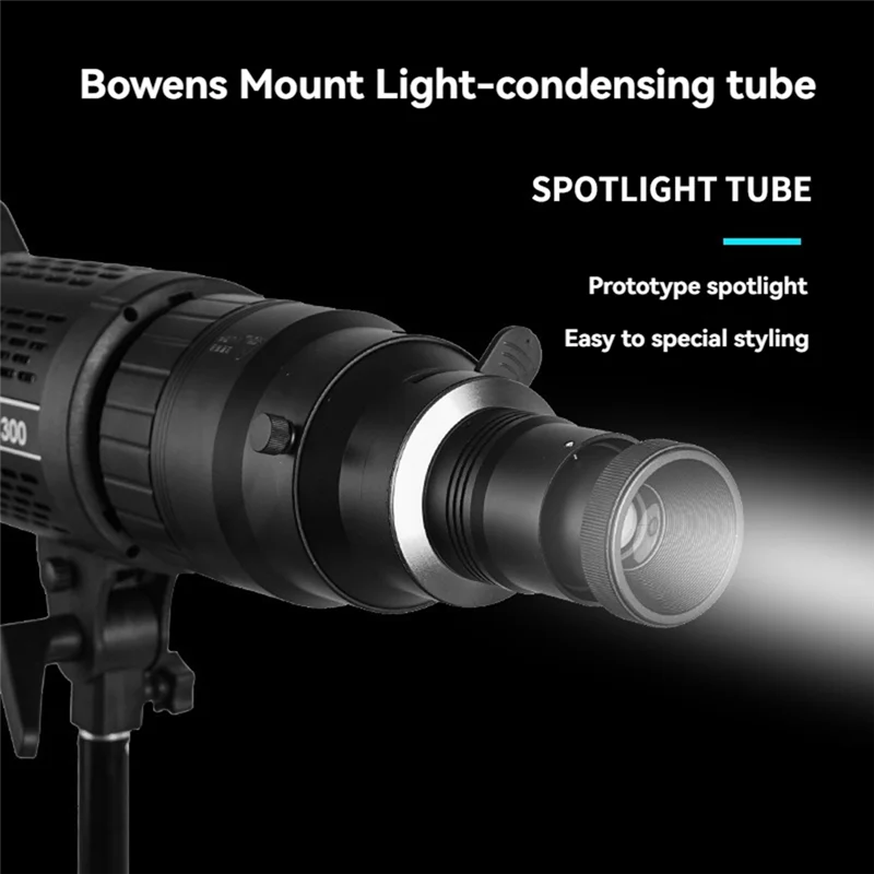 AF91-Photograph Flash Snoot Conical Lens Video Photo Studio Light Kit With Optical Spotlight Lens Gobos Flash Light Fittings