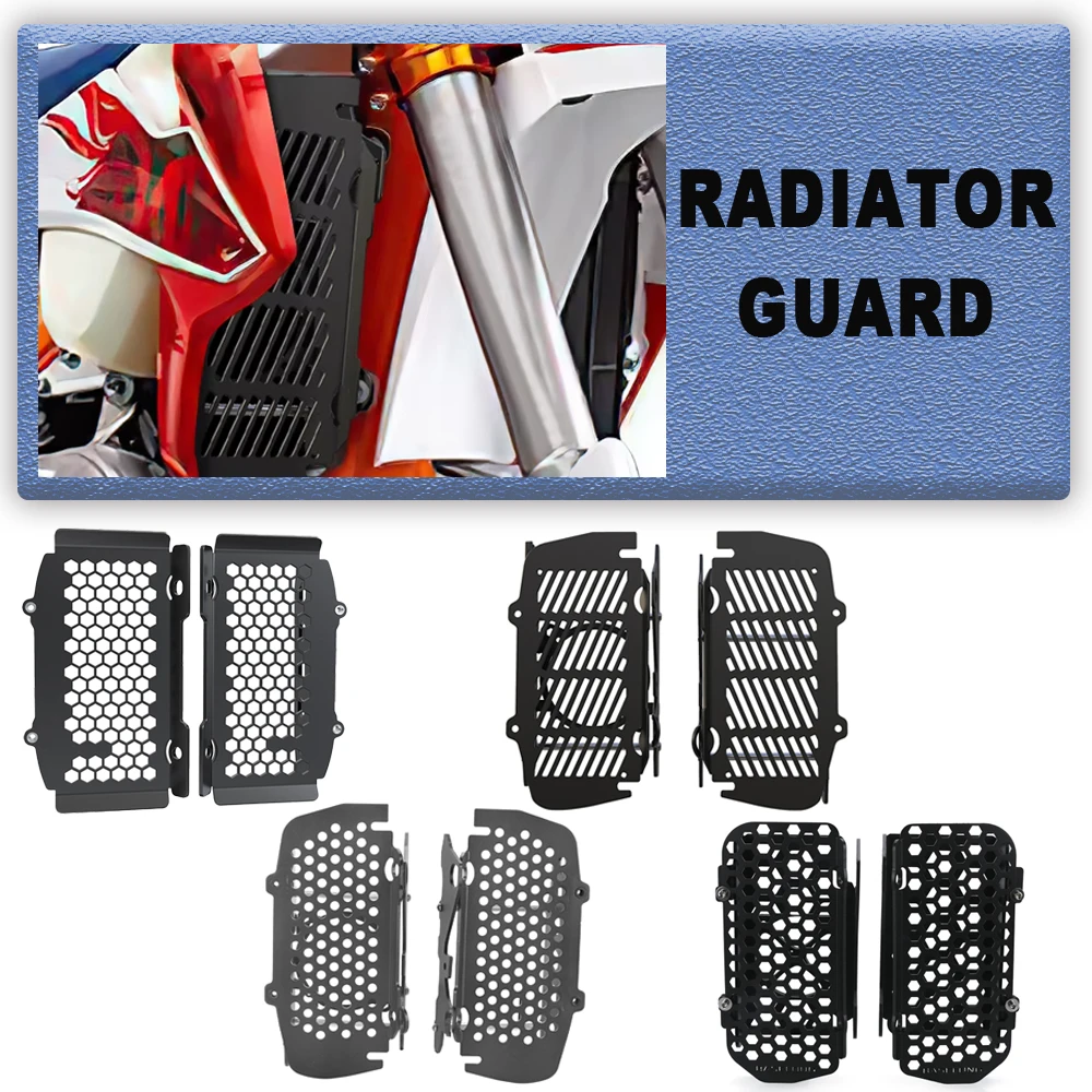 

For EXC XC XCW TPI 2T/4T model 2020 2021 2022 2023 2024 Motorcycle Radiator Guard Protection Grille Cover Oil Cooler Guard