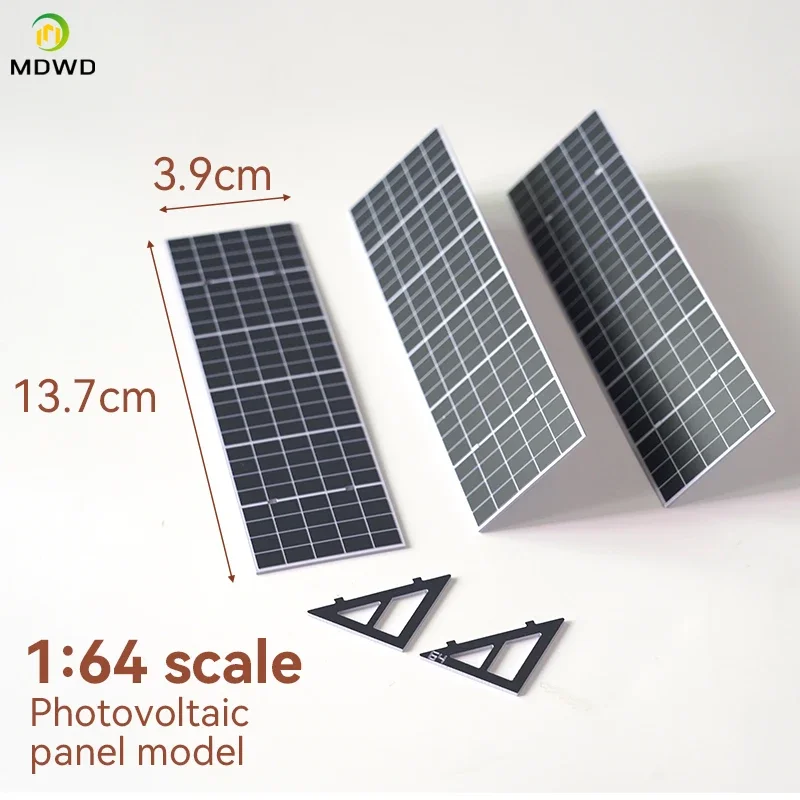 1:64 1:87 Miniature แผงพลังงานแสงอาทิตย์พลังงานแสงอาทิตย์รุ่นไม่สามารถสร้างไฟฟ้าสถาปัตยกรรมรูปแบบอาคารสําหรับ Diorama ของเล่น