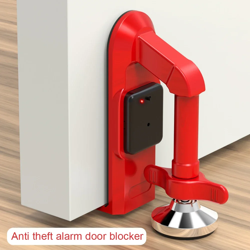 Portable Alarm Door Stopper Anti Theft Door Lock Multifunctional Door Securitys Device for Personal-Protection