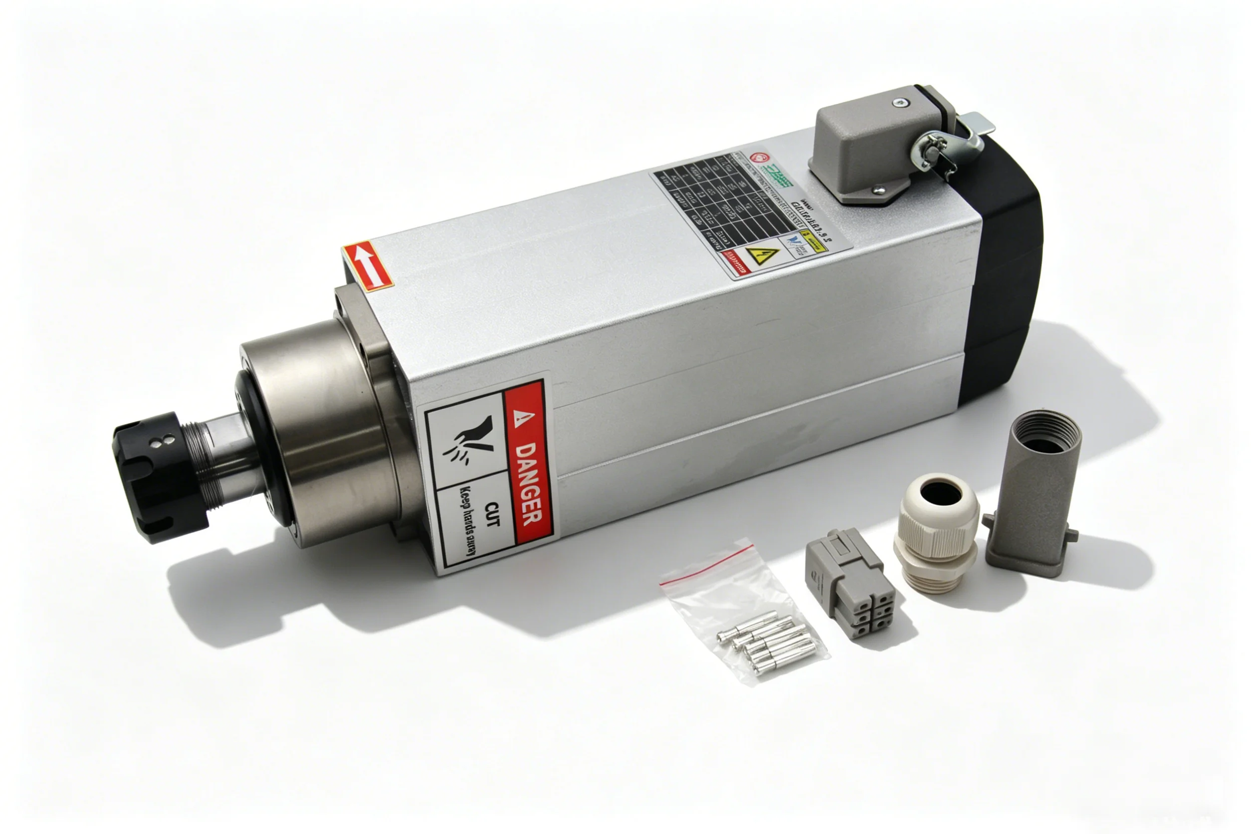 

Square CNC Spindle Motor 3.5 Kw Er25 18000rpm High Quality Engraving For Wood Cnc Router